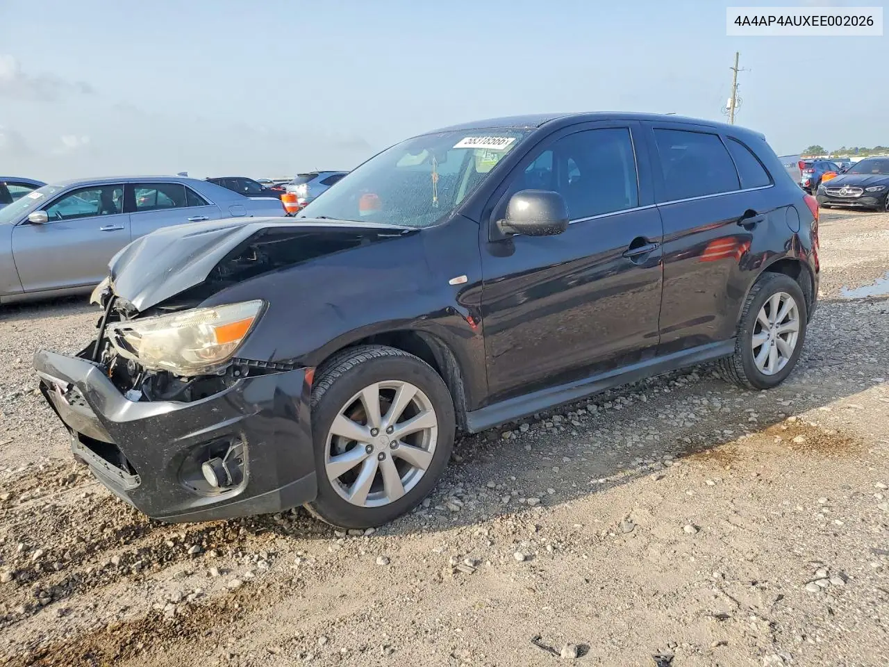 2014 Mitsubishi Outlander Sport Se VIN: 4A4AP4AUXEE002026 Lot: 58318566