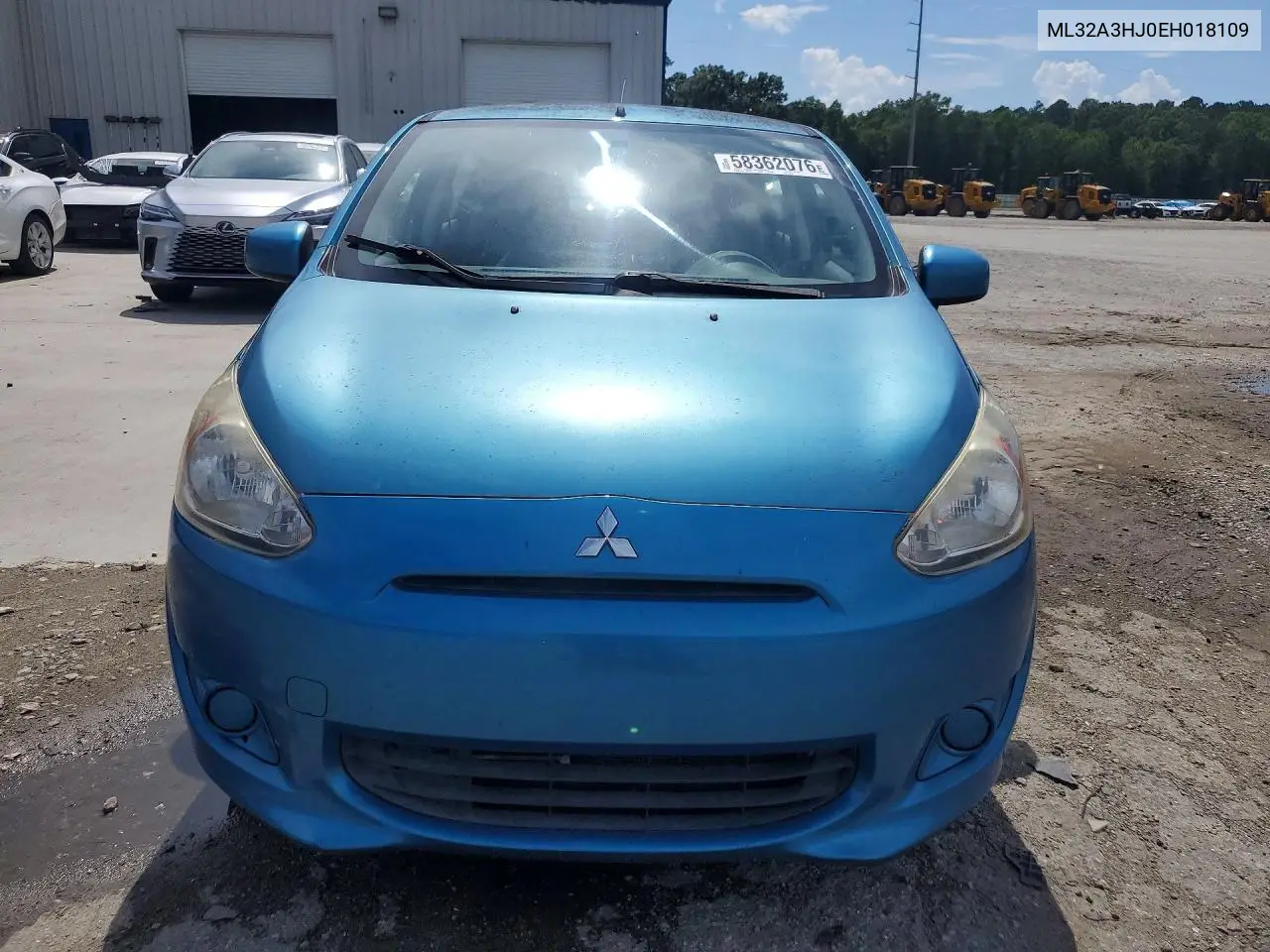 2014 Mitsubishi Mirage De VIN: ML32A3HJ0EH018109 Lot: 58362076