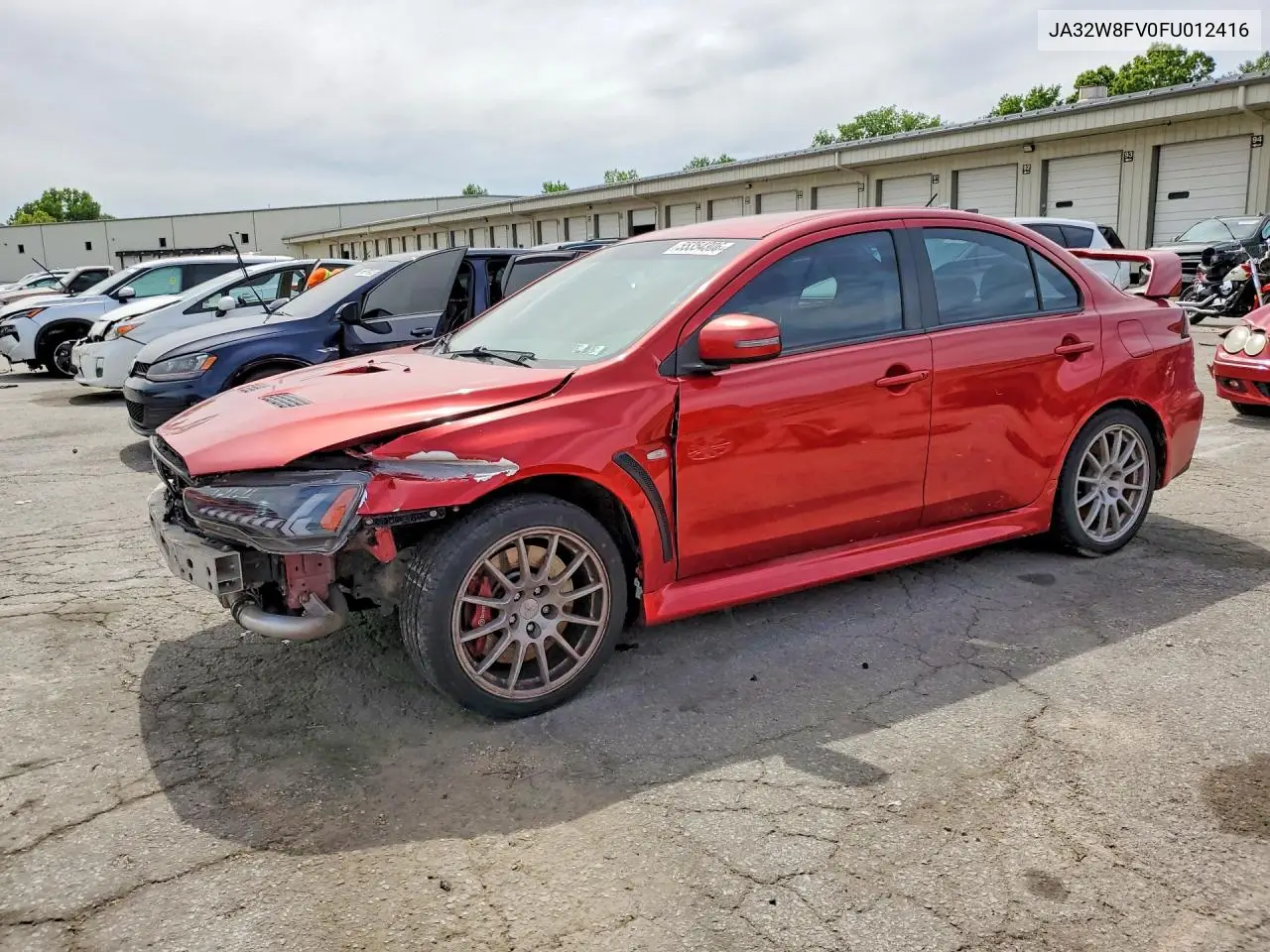 2015 Mitsubishi Lancer Evolution Gsr VIN: JA32W8FV0FU012416 Lot: 55354306