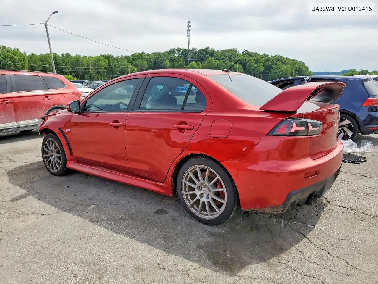 2015 Mitsubishi Lancer Evolution Gsr VIN: JA32W8FV0FU012416 Lot: 55354306
