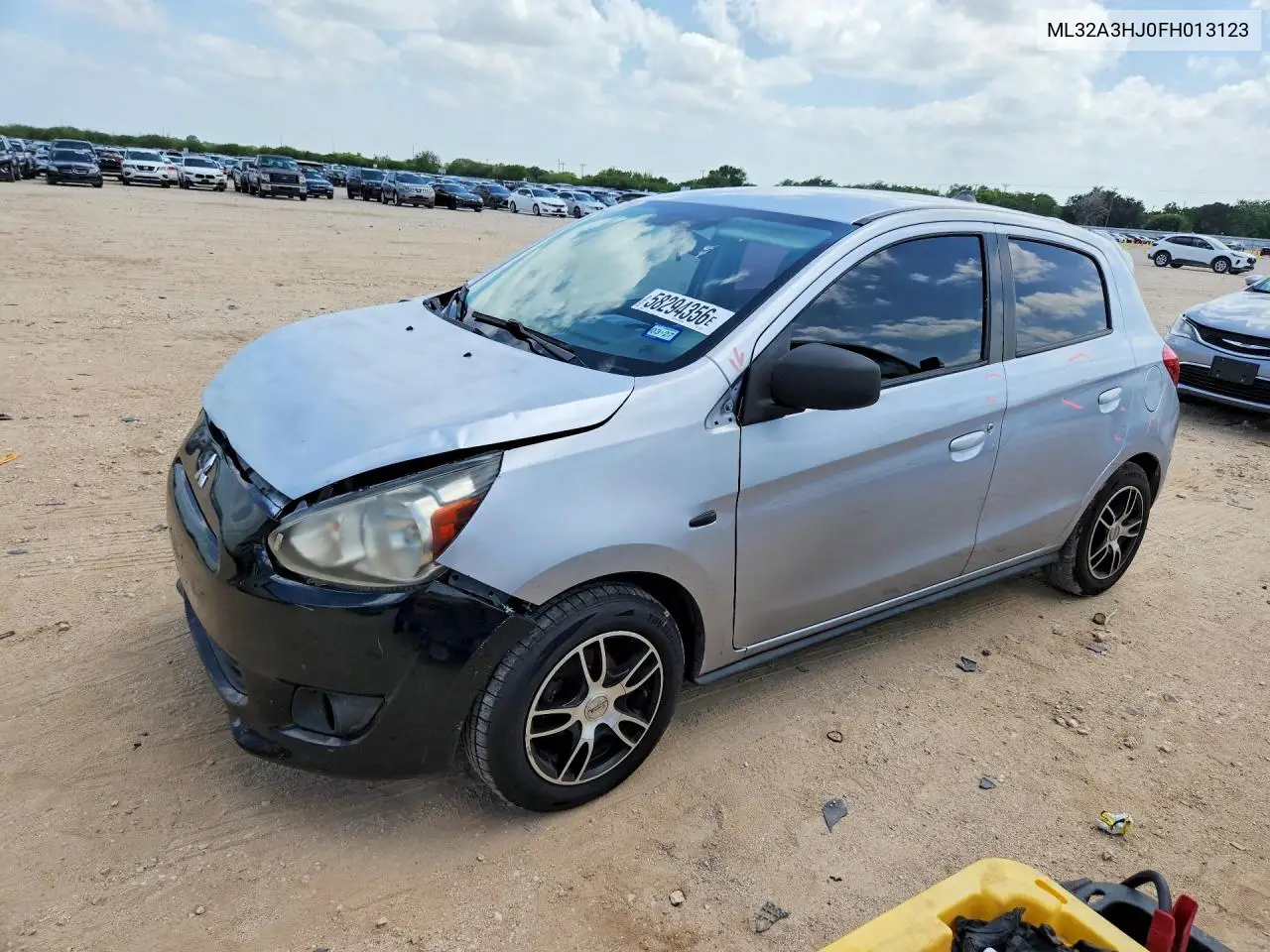 2015 Mitsubishi Mirage De VIN: ML32A3HJ0FH013123 Lot: 58294356