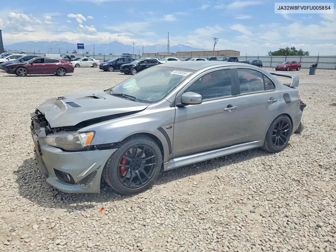 2015 Mitsubishi Lancer Evolution Gsr VIN: JA32W8FV0FU005854 Lot: 59709556