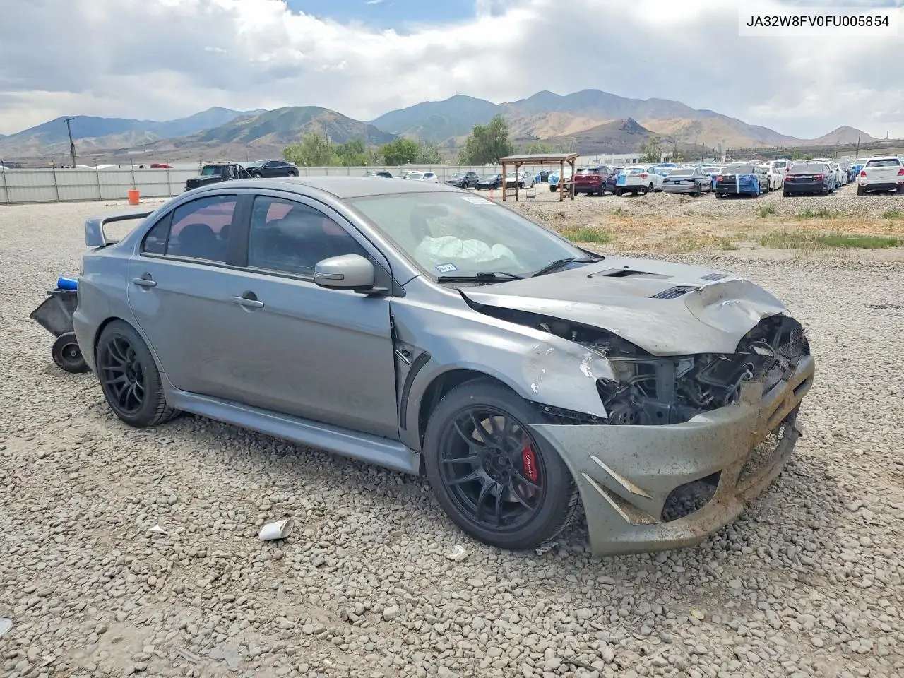 2015 Mitsubishi Lancer Evolution Gsr VIN: JA32W8FV0FU005854 Lot: 59709556