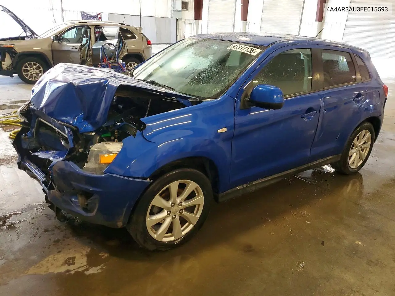 2015 Mitsubishi Outlander Sport Es VIN: 4A4AR3AU3FE015593 Lot: 61317136