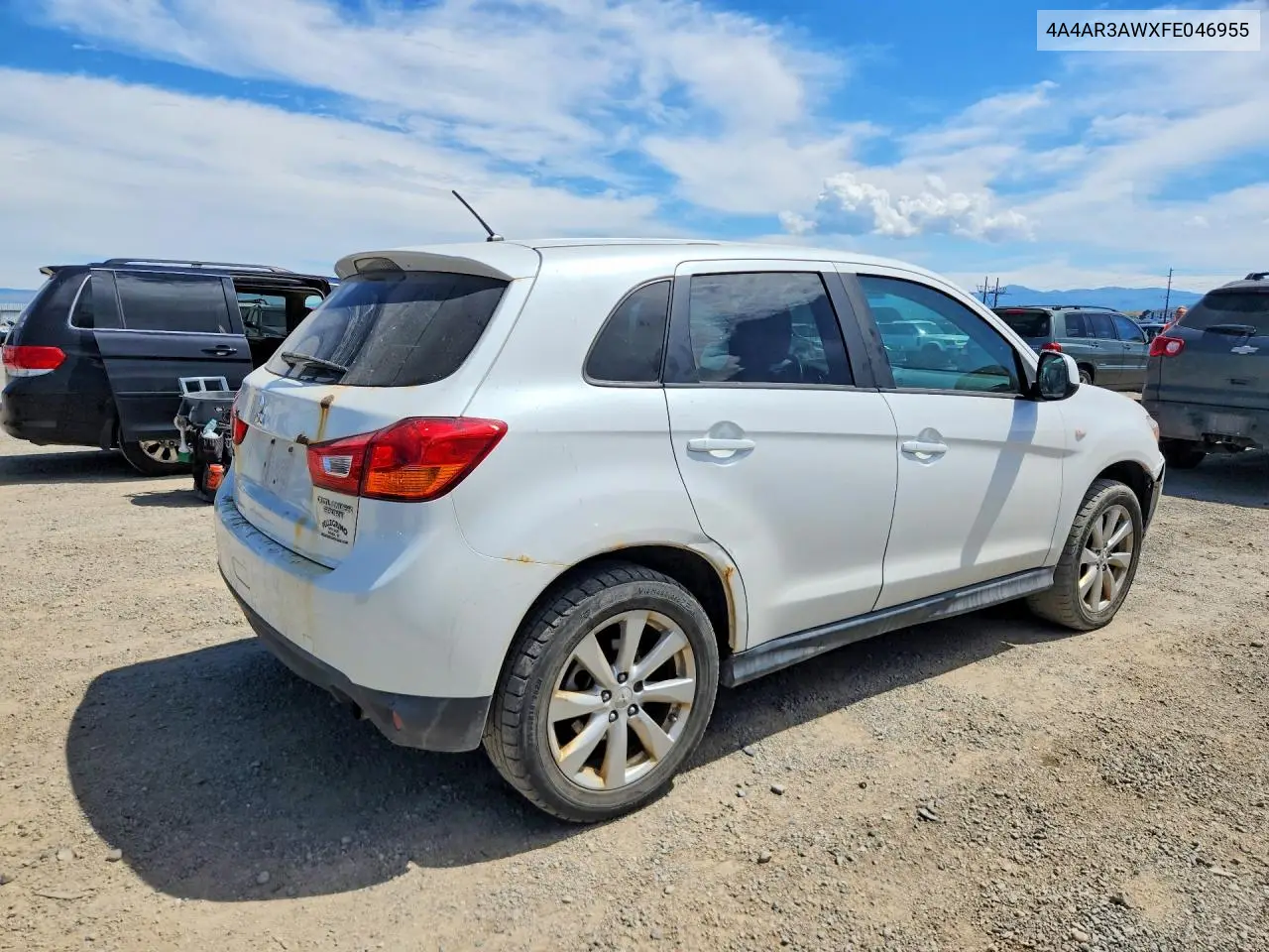 2015 Mitsubishi Outlander Sport Es VIN: 4A4AR3AWXFE046955 Lot: 61438446