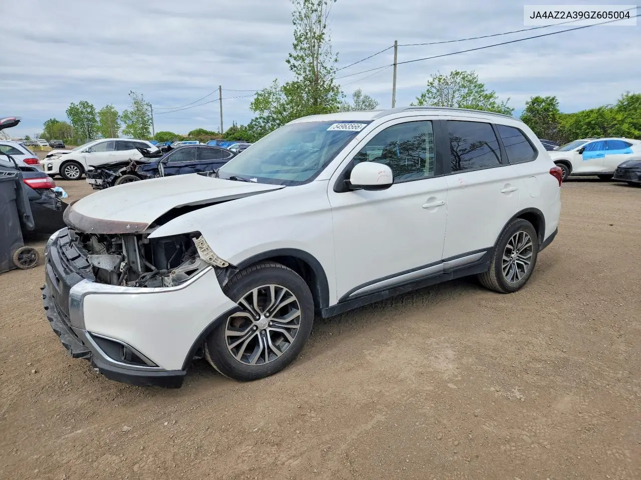 2016 Mitsubishi Outlander Es VIN: JA4AZ2A39GZ605004 Lot: 54963566