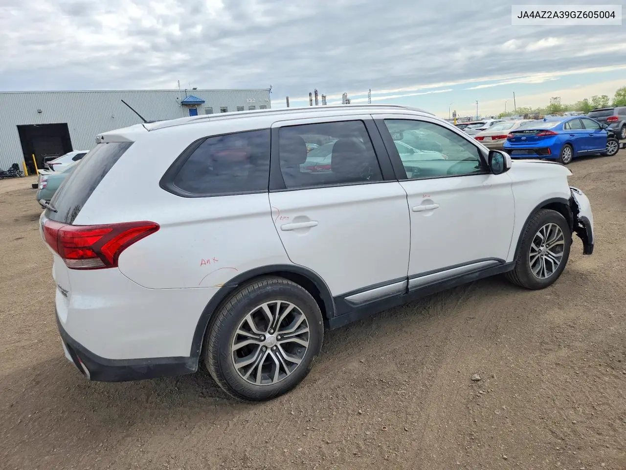 2016 Mitsubishi Outlander Es VIN: JA4AZ2A39GZ605004 Lot: 54963566