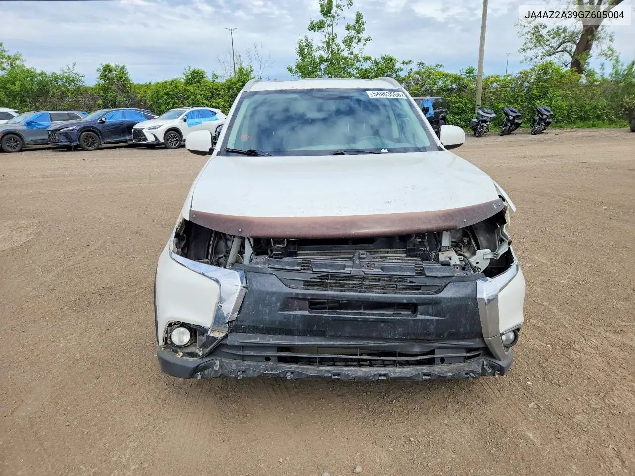 2016 Mitsubishi Outlander Es VIN: JA4AZ2A39GZ605004 Lot: 54963566