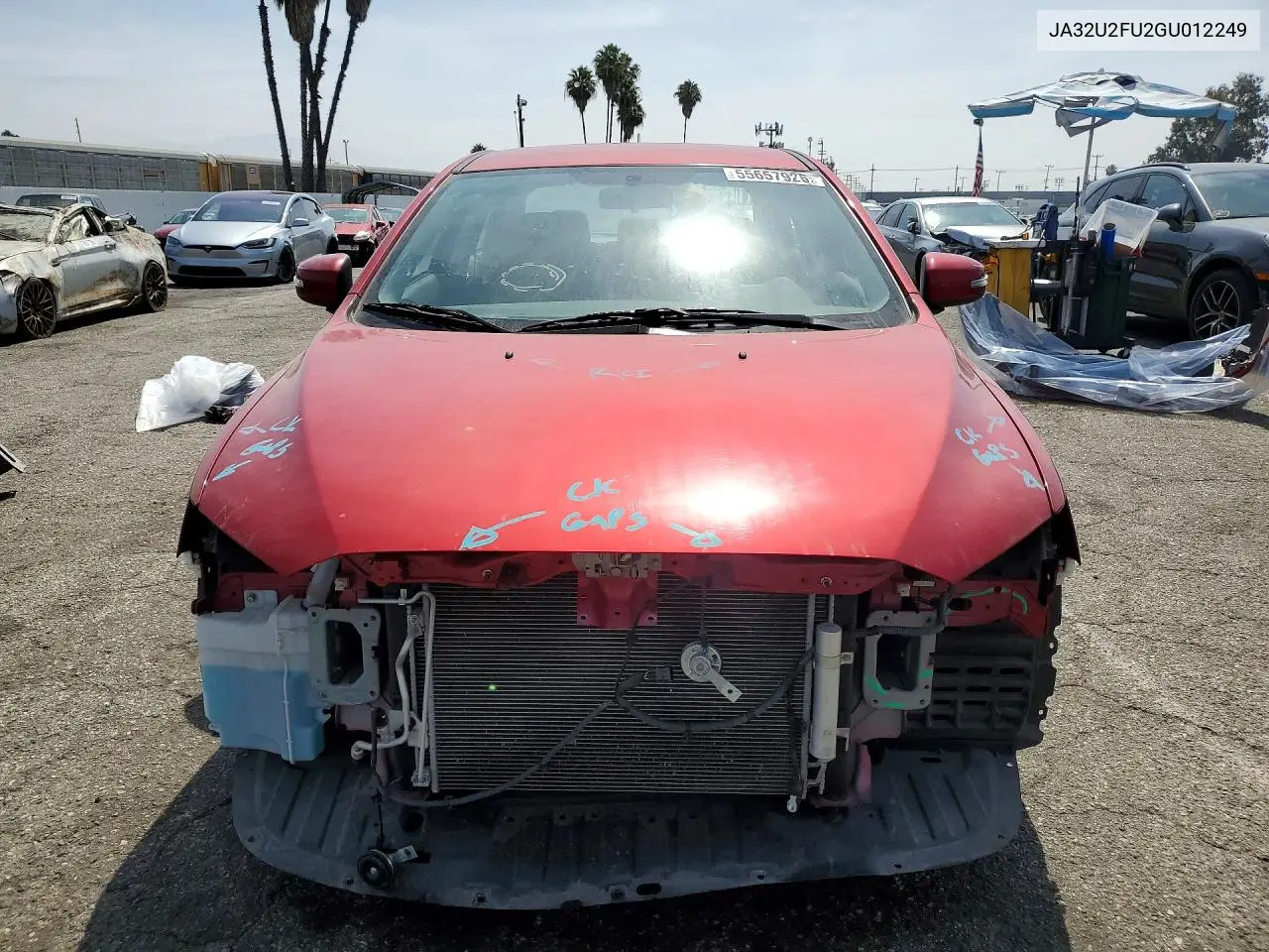2016 Mitsubishi Lancer Es VIN: JA32U2FU2GU012249 Lot: 55657926