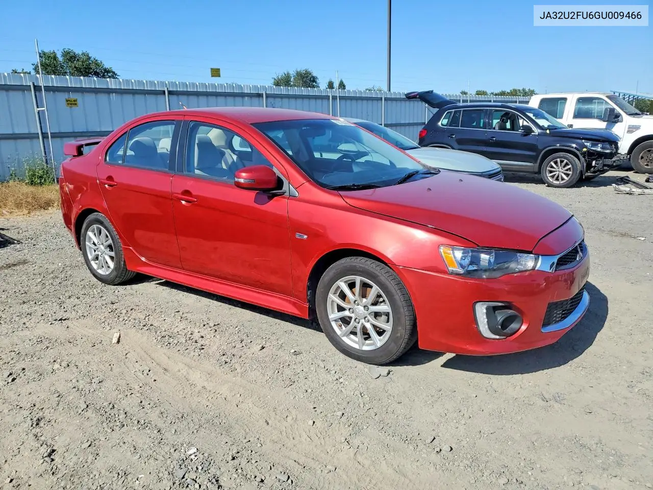 2016 Mitsubishi Lancer Es VIN: JA32U2FU6GU009466 Lot: 56180656