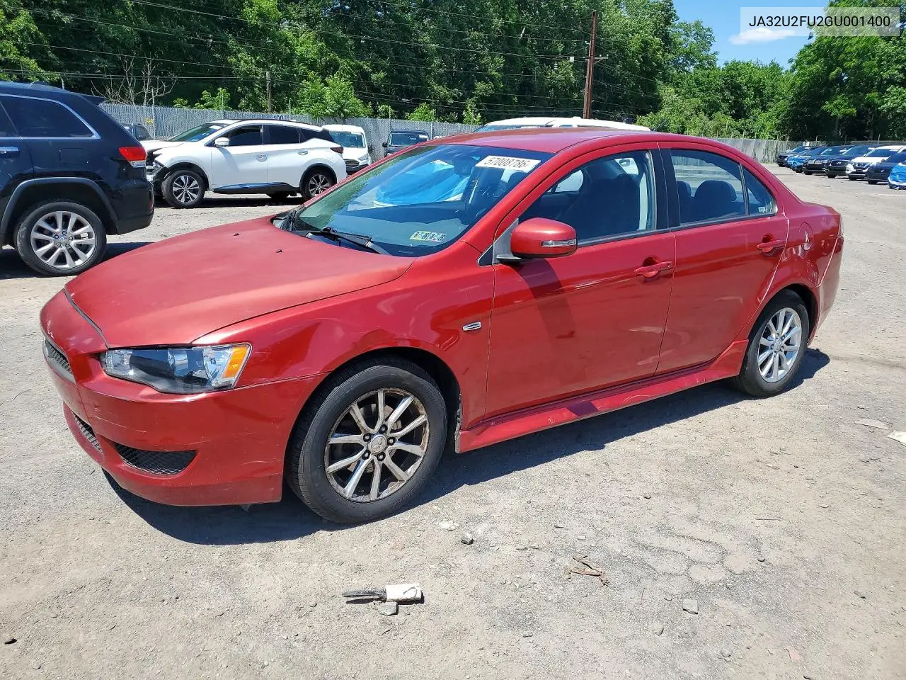 2016 Mitsubishi Lancer Es VIN: JA32U2FU2GU001400 Lot: 57008786
