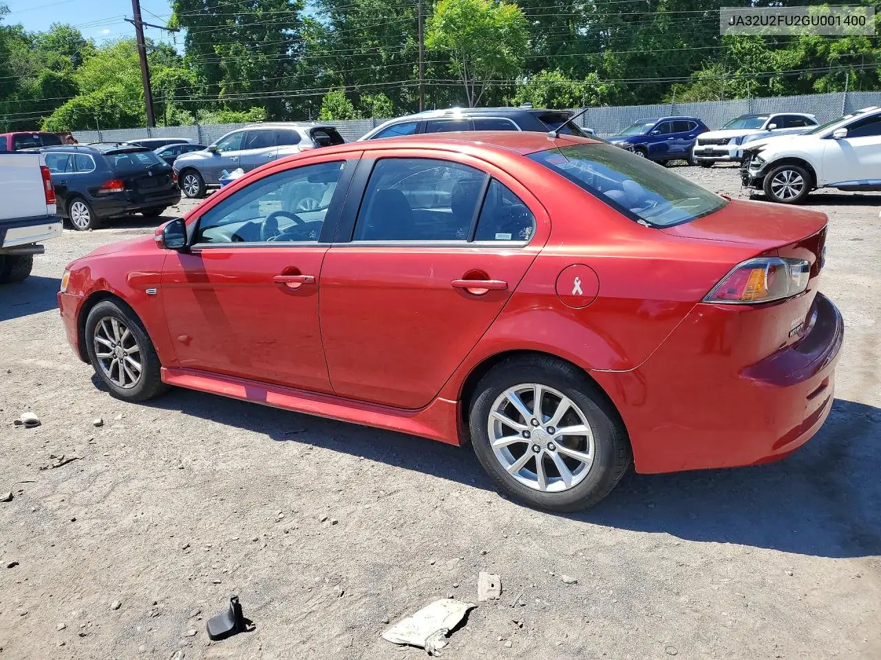 2016 Mitsubishi Lancer Es VIN: JA32U2FU2GU001400 Lot: 57008786