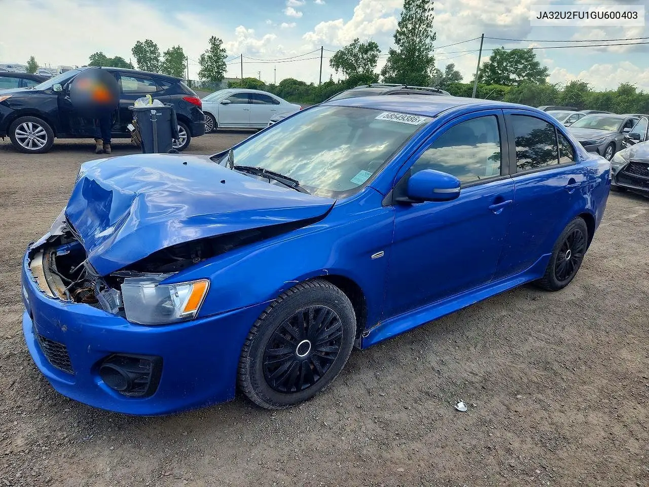 2016 Mitsubishi Lancer Es VIN: JA32U2FU1GU600403 Lot: 58549386