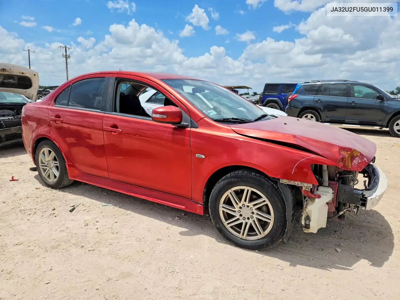 2016 Mitsubishi Lancer Es VIN: JA32U2FU5GU011399 Lot: 59855146
