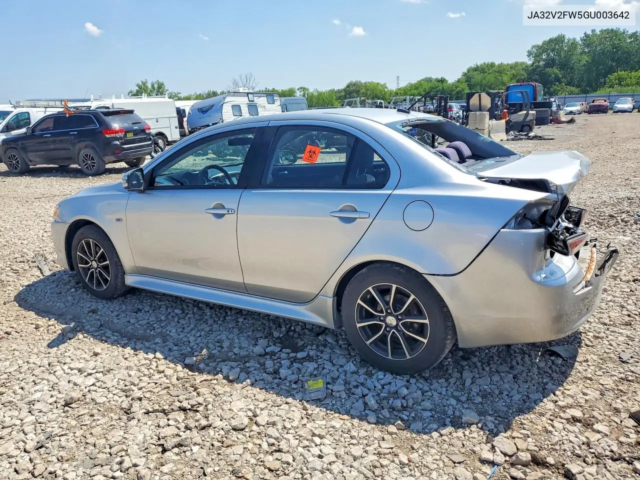 2016 Mitsubishi Lancer VIN: JA32V2FW5GU003642 Lot: 59963106