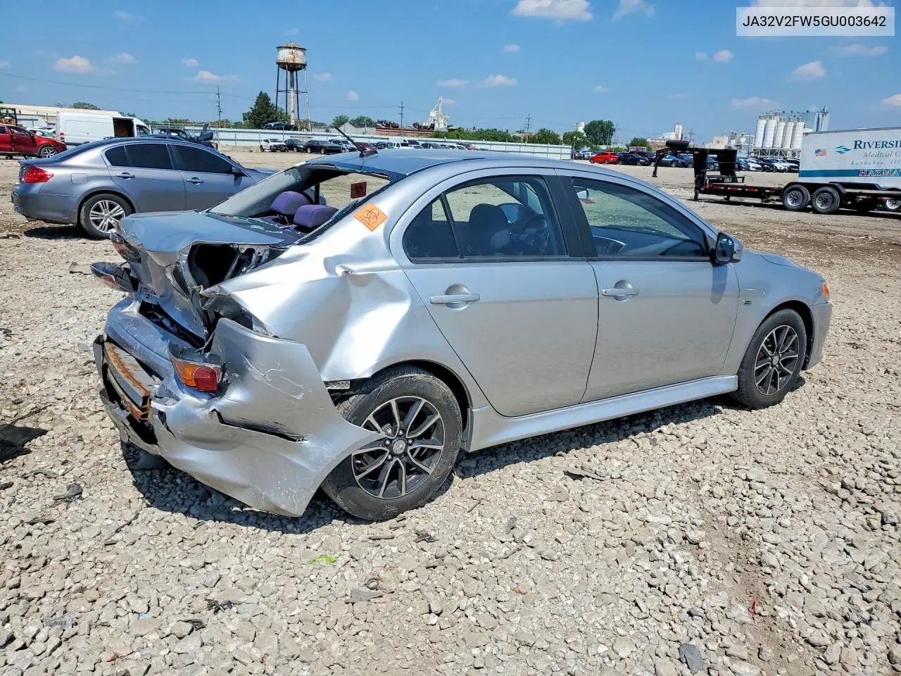 2016 Mitsubishi Lancer VIN: JA32V2FW5GU003642 Lot: 59963106