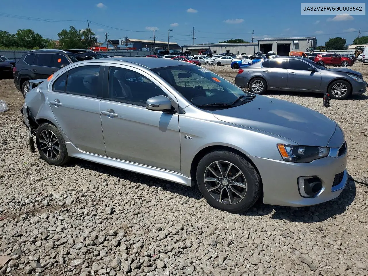 2016 Mitsubishi Lancer VIN: JA32V2FW5GU003642 Lot: 59963106