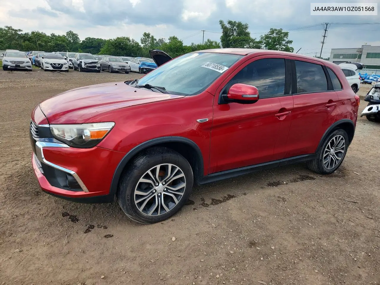 2016 Mitsubishi Outlander Sport Es VIN: JA4AR3AW1GZ051568 Lot: 60718556