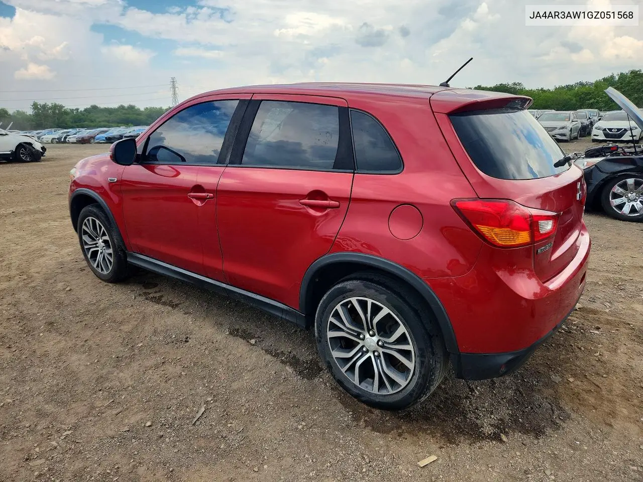 2016 Mitsubishi Outlander Sport Es VIN: JA4AR3AW1GZ051568 Lot: 60718556