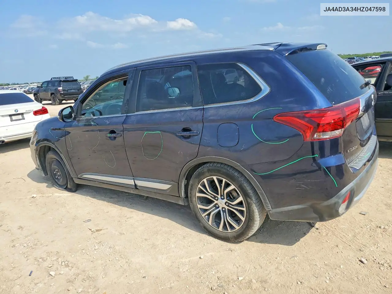 2017 Mitsubishi Outlander Se VIN: JA4AD3A34HZ047598 Lot: 57846706