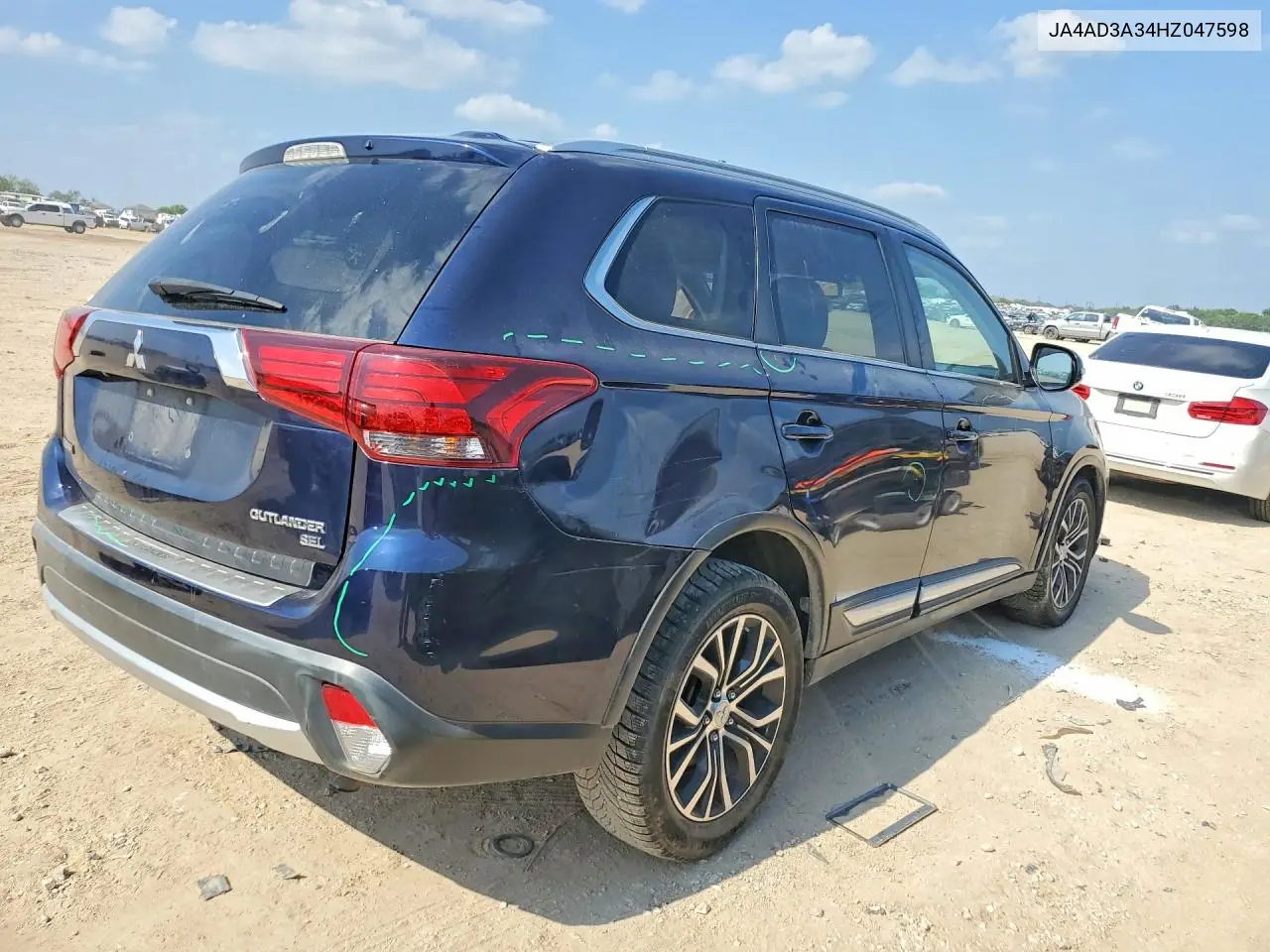 2017 Mitsubishi Outlander Se VIN: JA4AD3A34HZ047598 Lot: 57846706