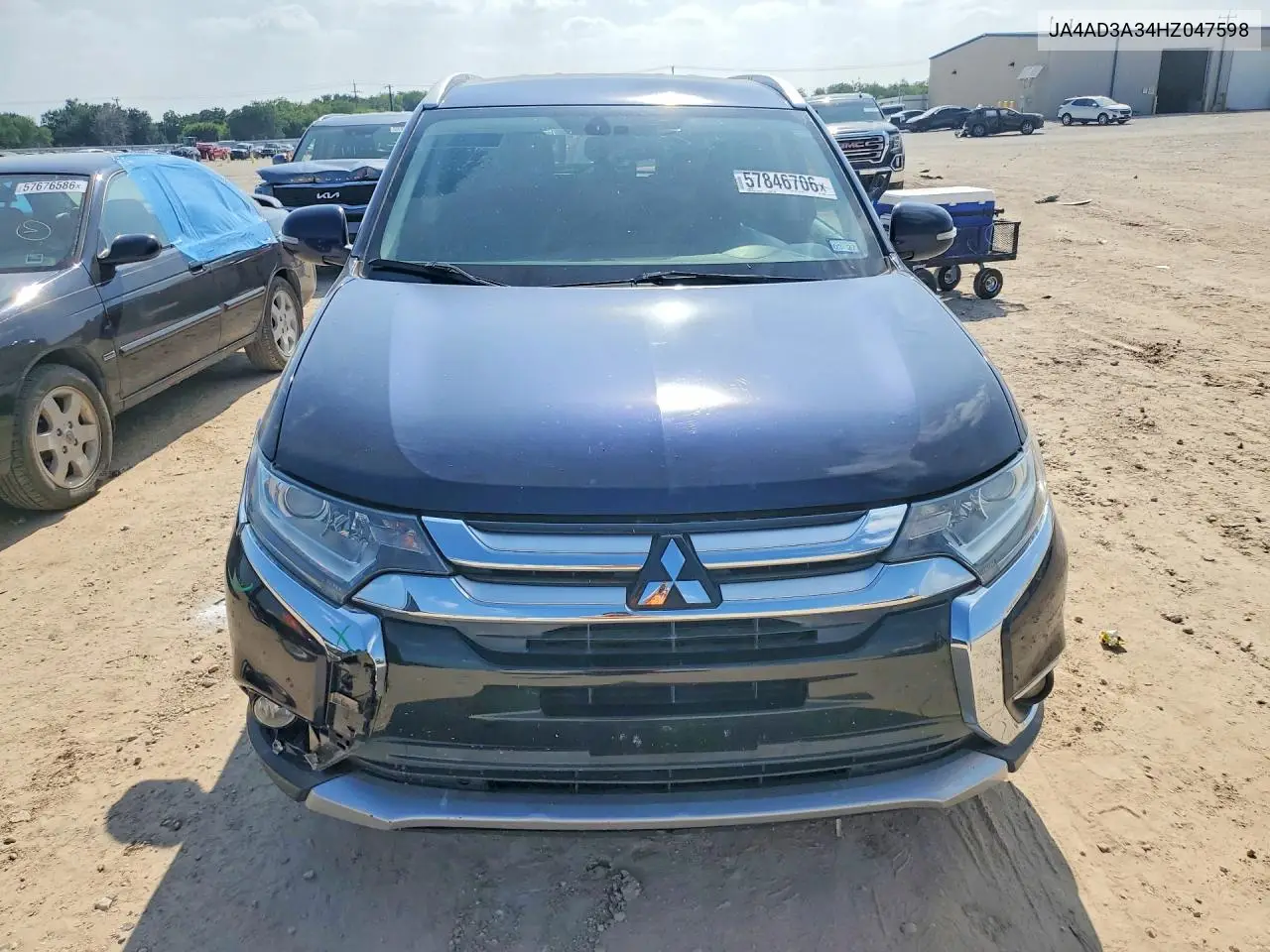 2017 Mitsubishi Outlander Se VIN: JA4AD3A34HZ047598 Lot: 57846706