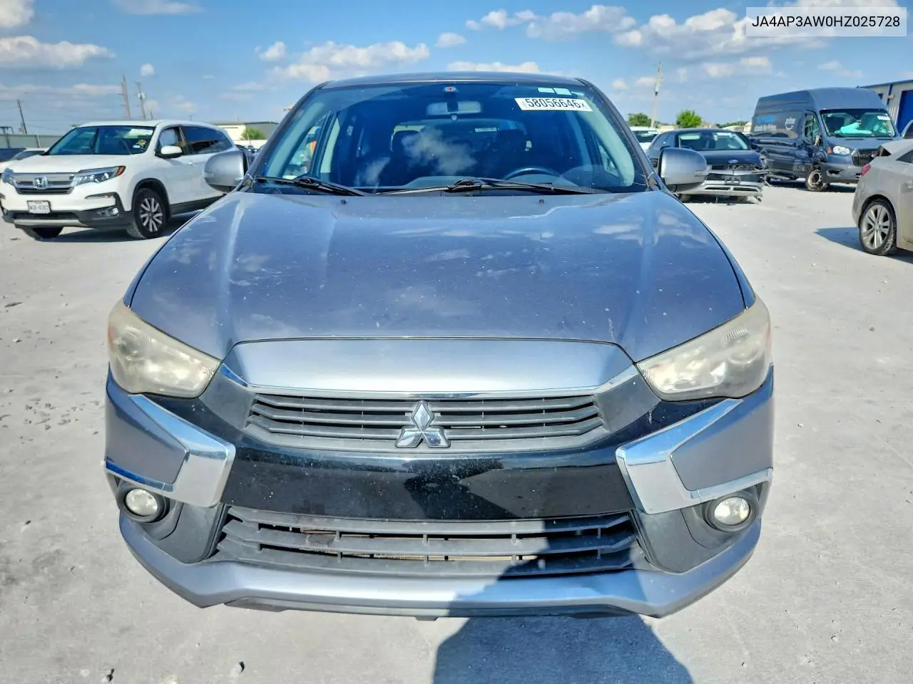 2017 Mitsubishi Outlander Sport Es VIN: JA4AP3AW0HZ025728 Lot: 58056646