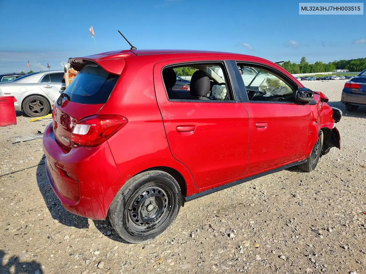 2017 Mitsubishi Mirage Es VIN: ML32A3HJ7HH003515 Lot: 58143626