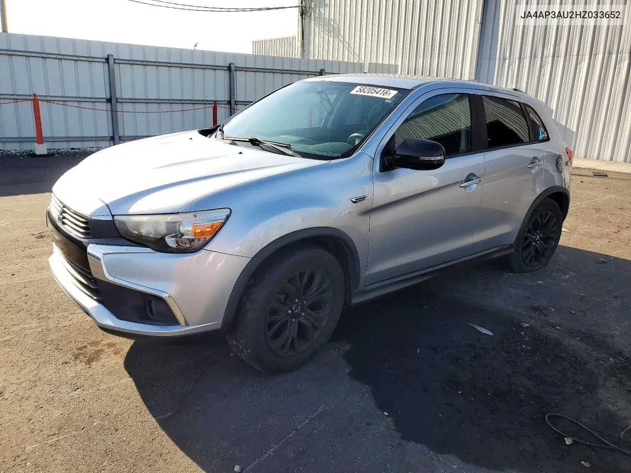 2017 Mitsubishi Outlander Sport Es VIN: JA4AP3AU2HZ033652 Lot: 58205416