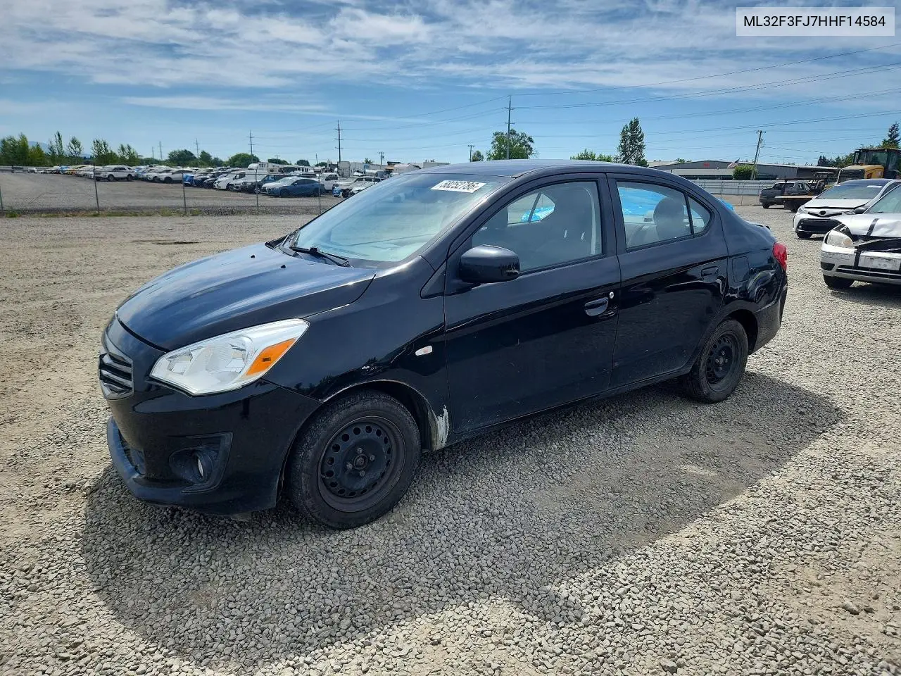 2017 Mitsubishi Mirage G4 Es VIN: ML32F3FJ7HHF14584 Lot: 58252786