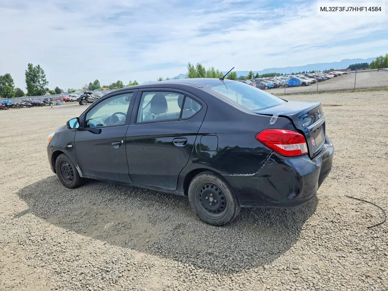 2017 Mitsubishi Mirage G4 Es VIN: ML32F3FJ7HHF14584 Lot: 58252786