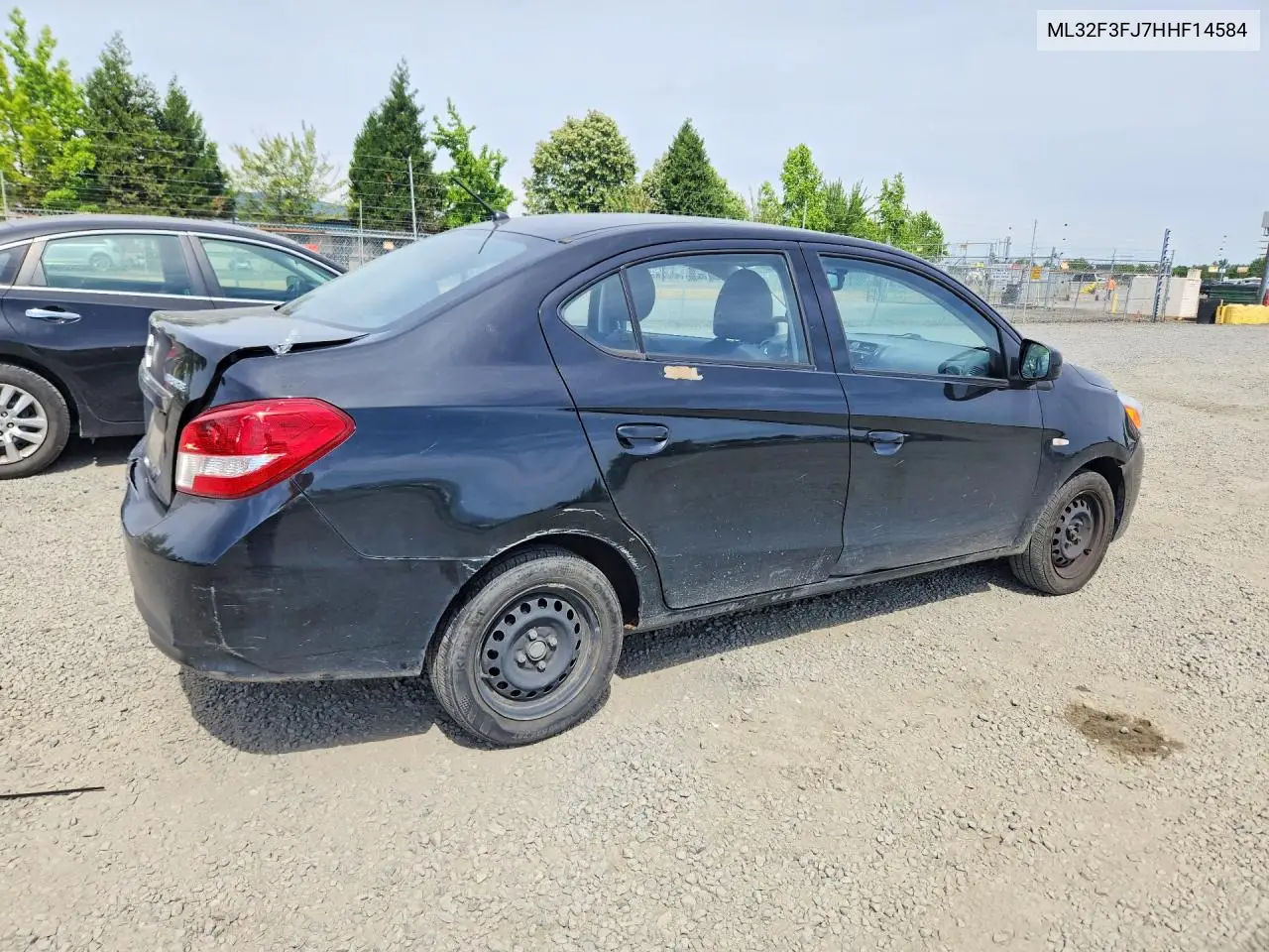 2017 Mitsubishi Mirage G4 Es VIN: ML32F3FJ7HHF14584 Lot: 58252786