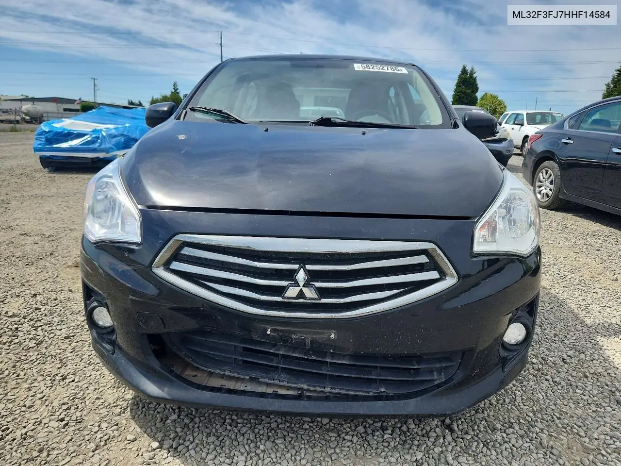 2017 Mitsubishi Mirage G4 Es VIN: ML32F3FJ7HHF14584 Lot: 58252786