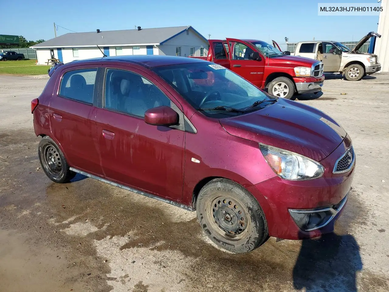2017 Mitsubishi Mirage Es VIN: ML32A3HJ7HH011405 Lot: 58315236