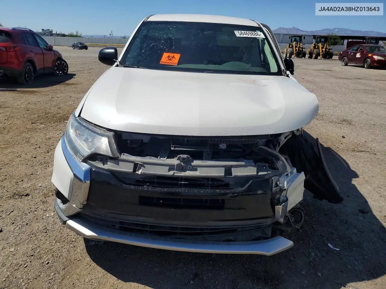 2017 Mitsubishi Outlander Es VIN: JA4AD2A38HZ013643 Lot: 58469886