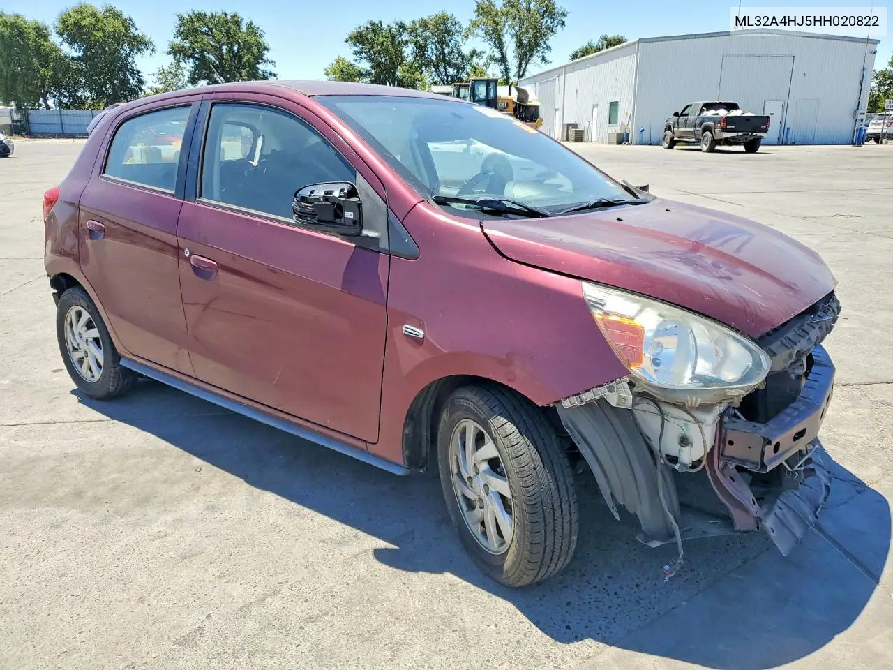 2017 Mitsubishi Mirage Se VIN: ML32A4HJ5HH020822 Lot: 60085206