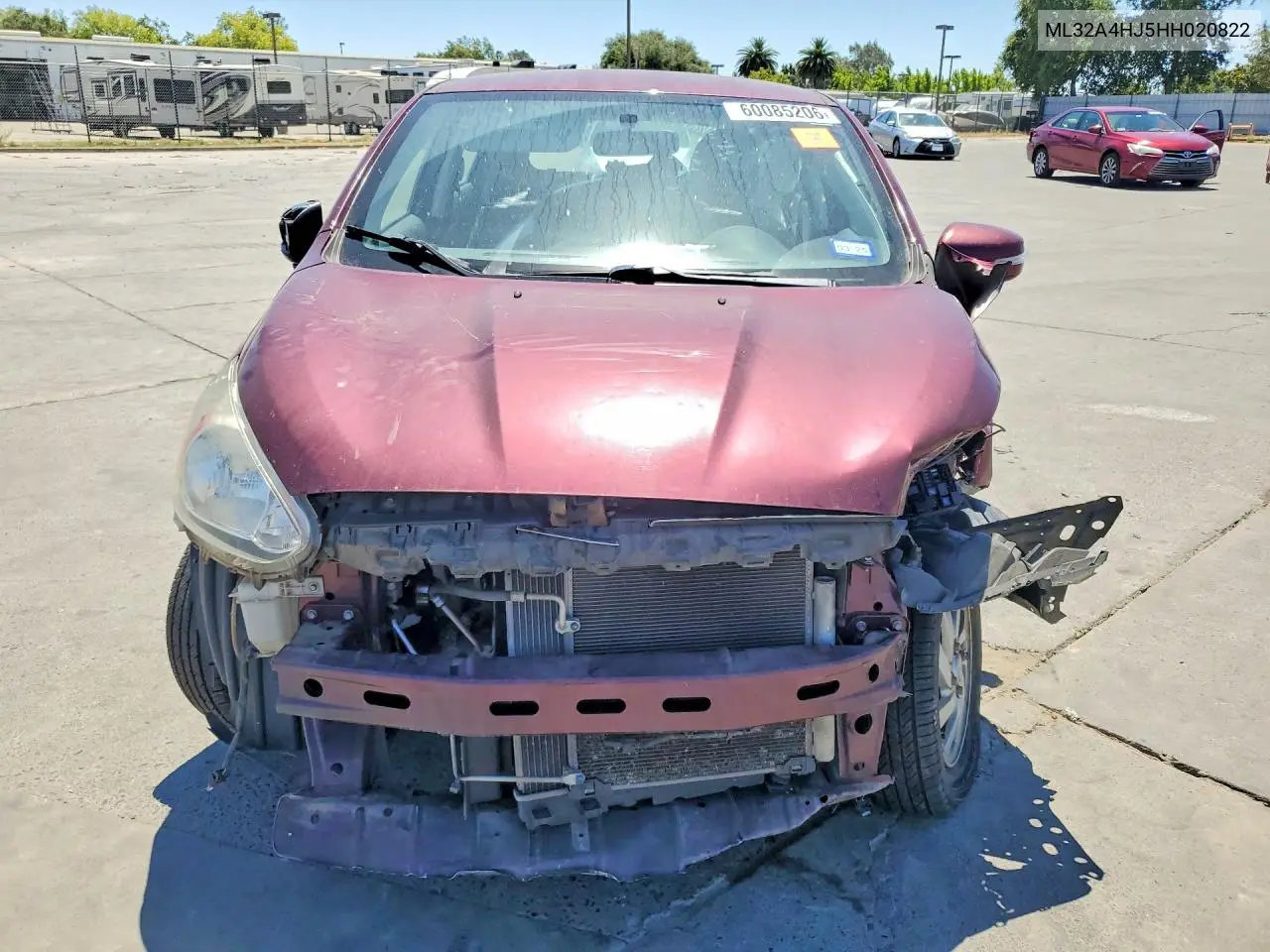 2017 Mitsubishi Mirage Se VIN: ML32A4HJ5HH020822 Lot: 60085206