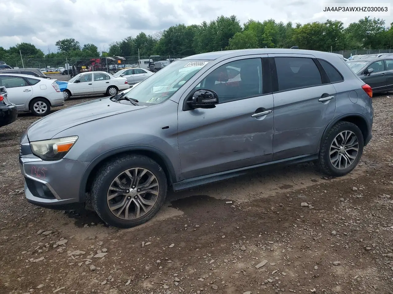 2017 Mitsubishi Outlander Sport Es VIN: JA4AP3AWXHZ030063 Lot: 61495586