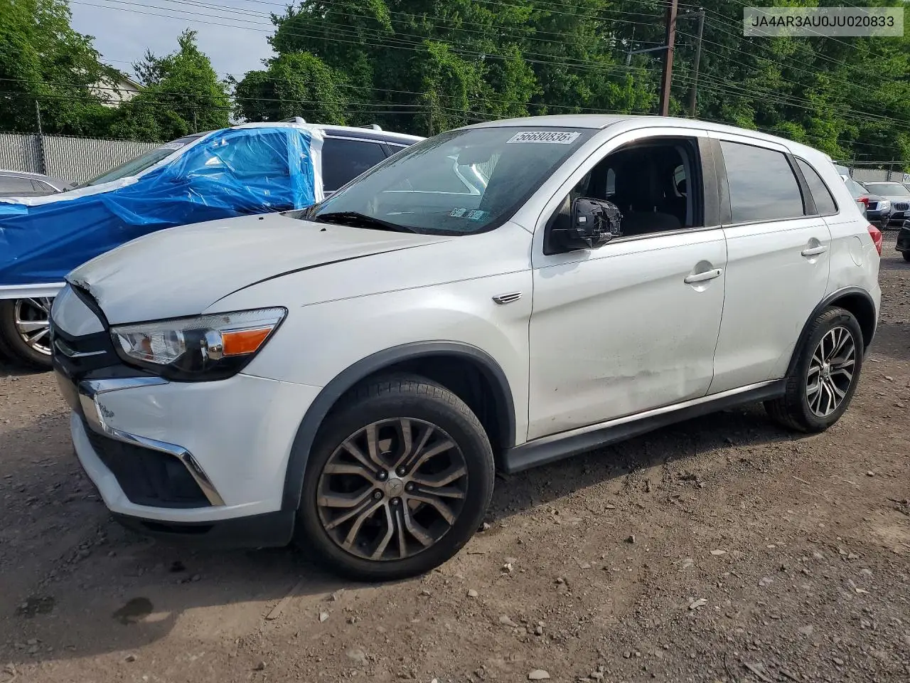 2018 Mitsubishi Outlander Sport Es VIN: JA4AR3AU0JU020833 Lot: 56680836
