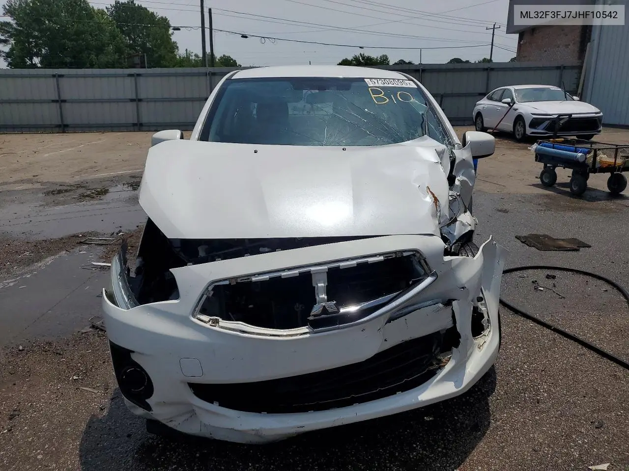 2018 Mitsubishi Mirage G4 Es VIN: ML32F3FJ7JHF10542 Lot: 57308096