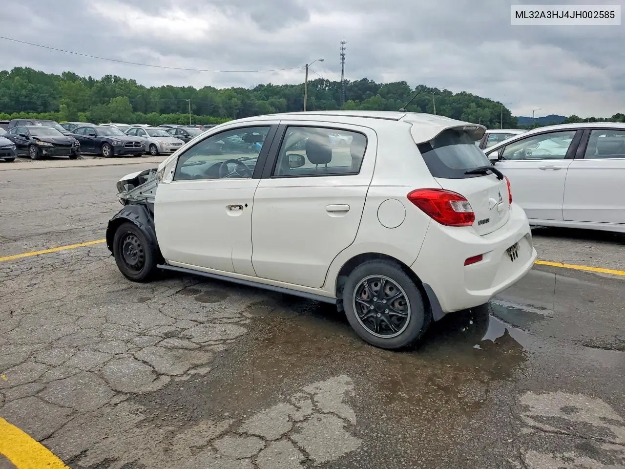 2018 Mitsubishi Mirage Es VIN: ML32A3HJ4JH002585 Lot: 57882936