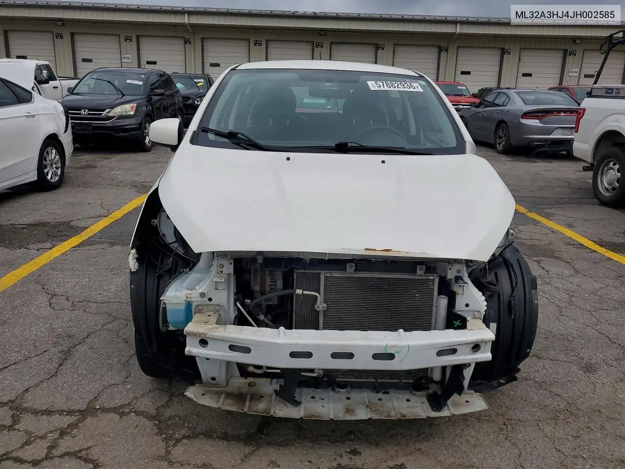 2018 Mitsubishi Mirage Es VIN: ML32A3HJ4JH002585 Lot: 57882936