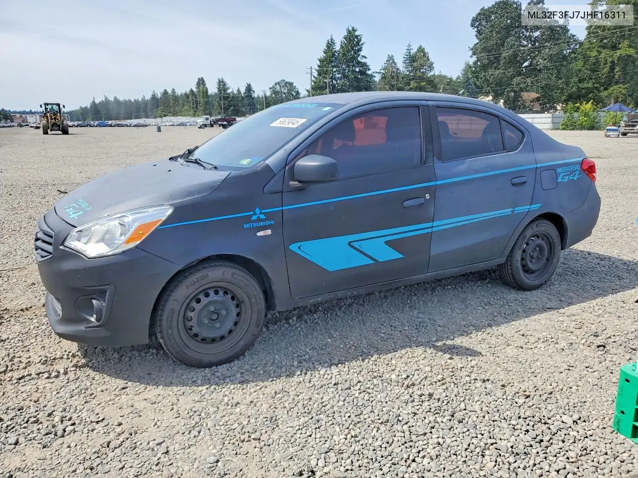 2018 Mitsubishi Mirage G4 Es VIN: ML32F3FJ7JHF16311 Lot: 58639046