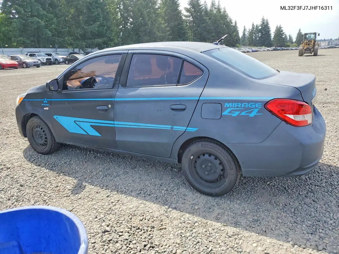 2018 Mitsubishi Mirage G4 Es VIN: ML32F3FJ7JHF16311 Lot: 58639046