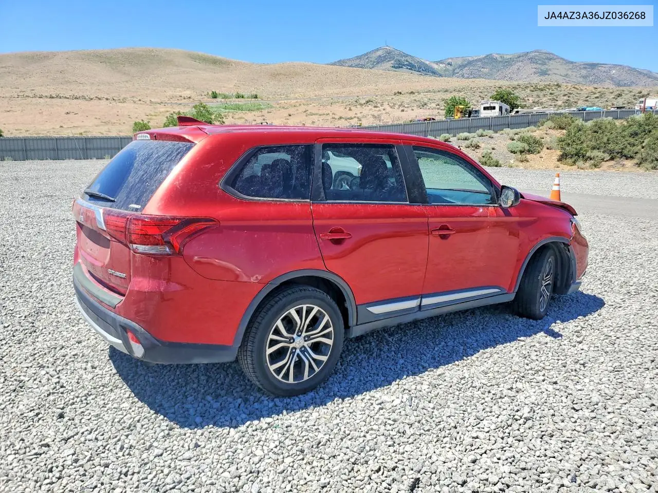 2018 Mitsubishi Outlander Se VIN: JA4AZ3A36JZ036268 Lot: 58765066
