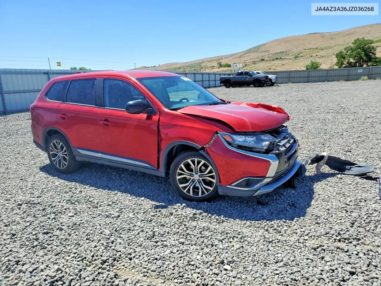 2018 Mitsubishi Outlander Se VIN: JA4AZ3A36JZ036268 Lot: 58765066