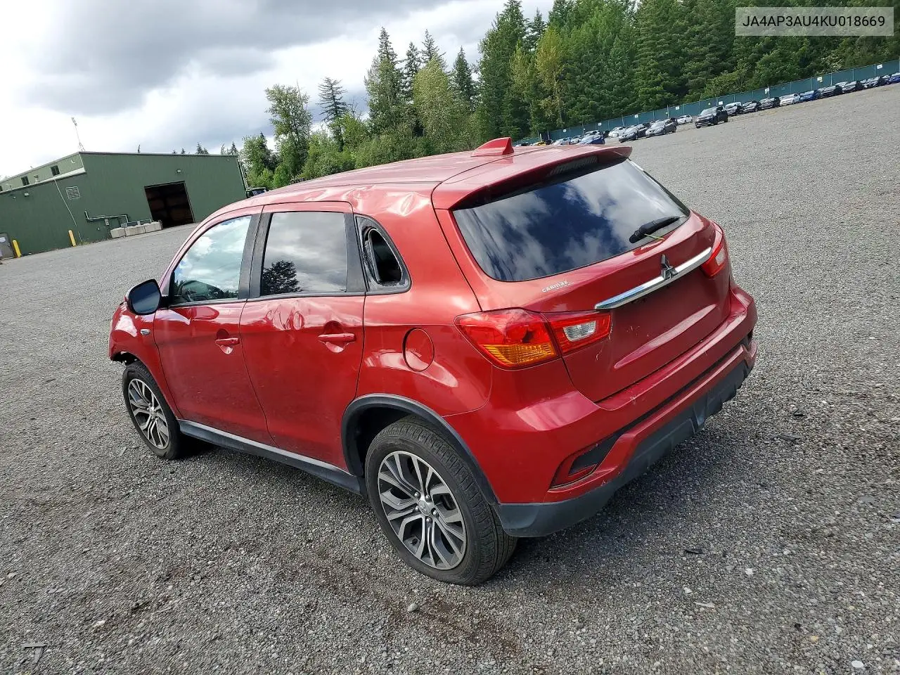 2019 Mitsubishi Outlander Sport Es VIN: JA4AP3AU4KU018669 Lot: 56983016