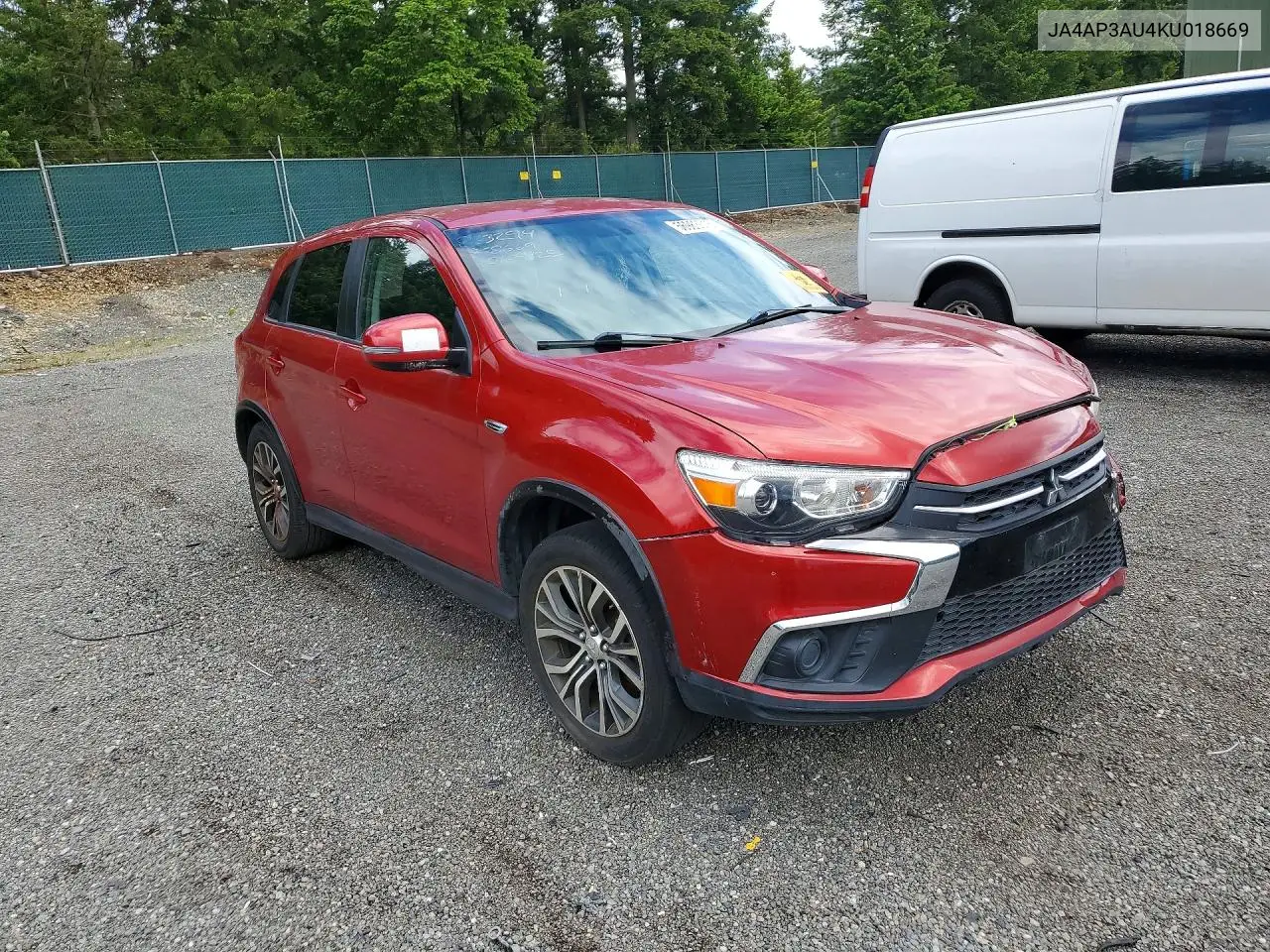 2019 Mitsubishi Outlander Sport Es VIN: JA4AP3AU4KU018669 Lot: 56983016