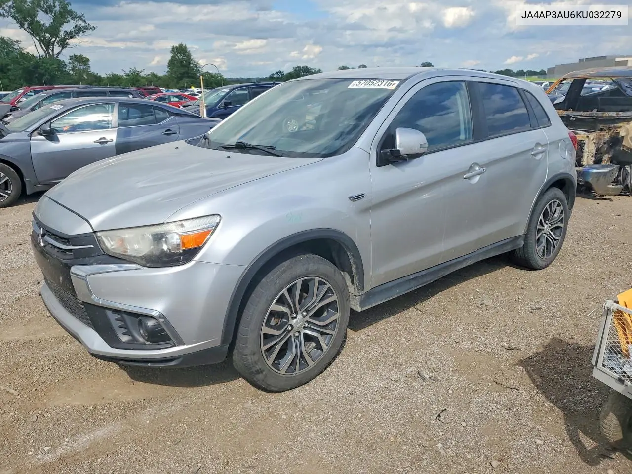 2019 Mitsubishi Outlander Sport Es VIN: JA4AP3AU6KU032279 Lot: 57052316