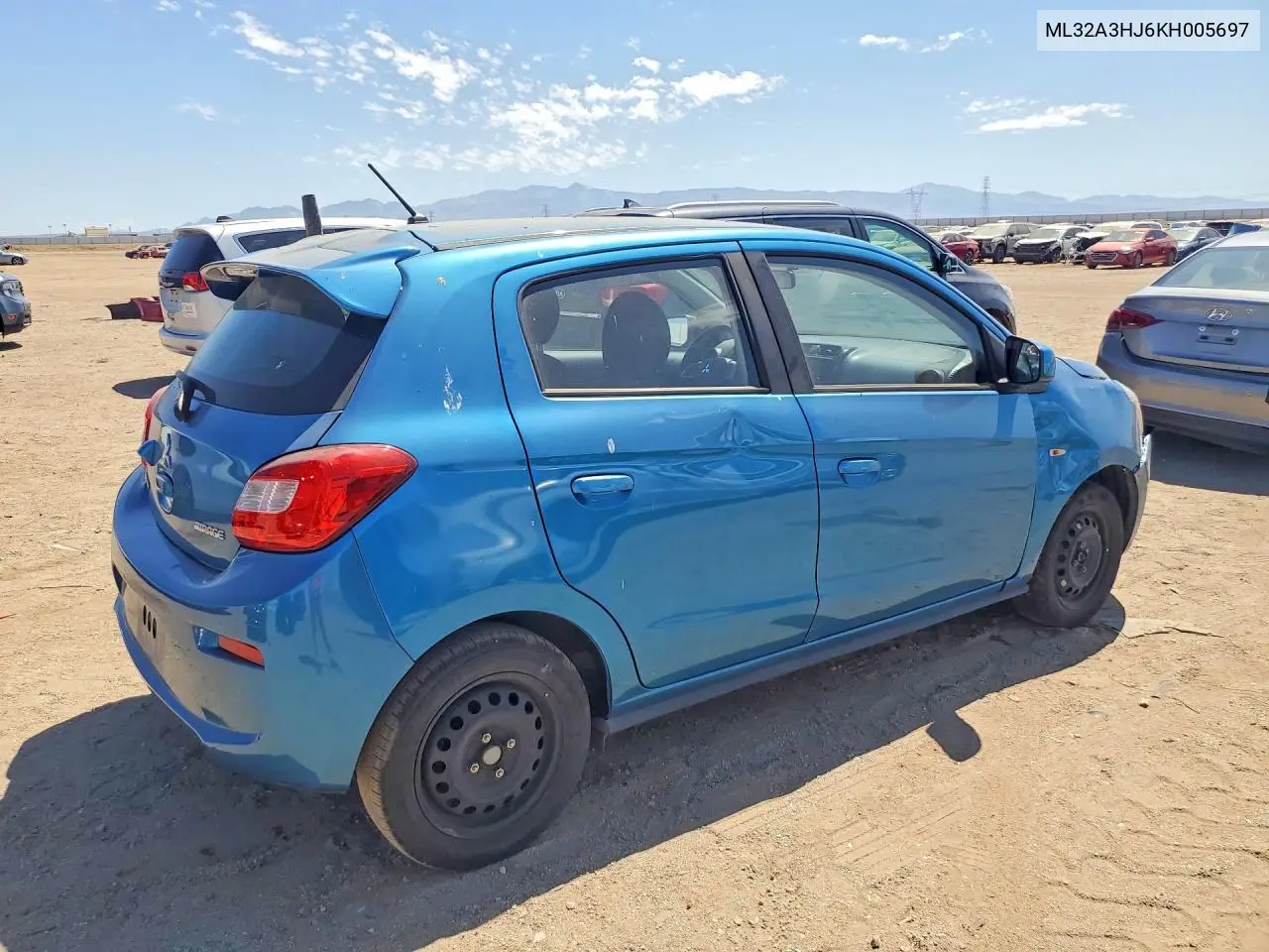 2019 Mitsubishi Mirage Es VIN: ML32A3HJ6KH005697 Lot: 57427276